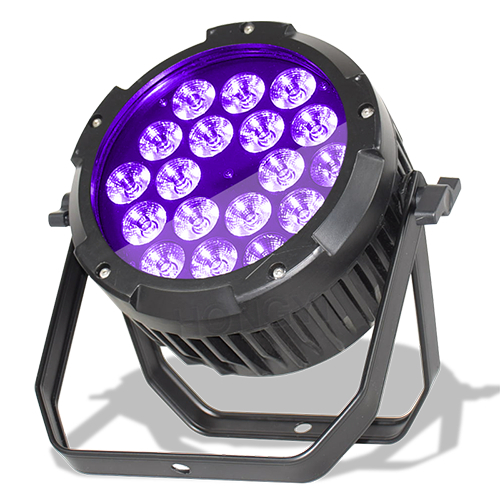 防水LED帕灯18X18W RGBWA + UV Dmx Control Lyre Wash Professional Dj